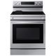 Samsung - Smart Freestanding Electric Range 6.3 cu. ft. with Air Fry, Convection+, and Griddle - Stainless Steel
