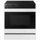 Samsung - Bespoke Smart Slide-In Electric Range 6.3 cu. ft. with Air Sous Vide & Air Fry - White Glass