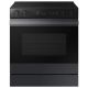 Samsung - Bespoke Smart Slide-In Electric Range 6.3 cu. ft. with Air Sous Vide & Air Fry - Matte Black Steel