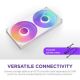 NZXT - F240 Single-Frame RGB 360mm PWM Fan with fluid dynamic bearing - White