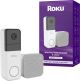 Roku - Smart Home Wire-free Video Doorbell & Chime with Motion & Sound Detection, Remote Monitoring, 1440p HD Night Vision - White