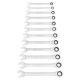 GEARWRENCH Metric 72-Tooth Combination Ratcheting Wrench Tool Set (12-Piece) 9412