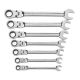 GEARWRENCH SAE Flex Combination Ratcheting Wrench Set (7-Piece) 9700