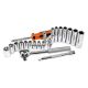 K Tool International 1/4 in. Drive Socket Set (21-Piece) KTI21000