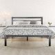 Zinus King Black Metal Platform Bed Frame with Headboard SPI-JTTMH-15K