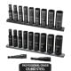 Husky 3/8 in. Drive Thin Wall SAE/Metirc 6-Point Impact Socket Set (20-Piece) H3DHYB20PC