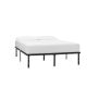 StyleWell Black Metal Full Bed Frame with Steel Slats (54 in W. X 14 in H.) THD-HDSLBF-F