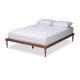 Baxton Studio Iseline Walnut King Platform Bed Frame 156-9473-HD