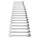 GEARWRENCH Metric 120XP Universal Spline XL Combination Ratcheting Wrench Tool Set (16-Piece) 86427