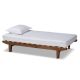Baxton Studio Hiro Walnut Expandable Bed Frame 168-10738-HD