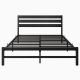 GZMR Modern Queen Size Black Metal Bed Frame with Headboards GZ-ZHQU-STAND