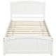 URTR White Twin Size Platform Bed Frames, Wood Twin Bed with Headboard and Footboard for Kids, Young Teens and Adults T-01028-K