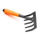 Dyiom 11.4 in. 5-Tine Steel Mini Hand Cultivator with Anti-Rust Comfortable Handle B076FZ4TSS