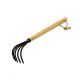 Dyiom 15.7 in. 5-Tine Military Grade Steel Cultivator with Ergonomic Wooden Handle B092CKFC7M