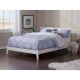 AFI Orlando White Full Solid Wood Frame Low Profile Platform Bed with Attachable USB Device Charger AT8131002