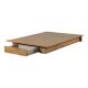 South Shore Cavallari Brown Particle Board Frame Queen Size Platform Bed 15731