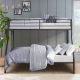 Lazzara Adaline Dark Bronze Finish Twin/Full Metal Bunk Bed B2009DZTF-1