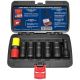 Milton 1/2 in. Drive Flip Rachet and Socket Set (7-Piece) For Standard, Or Damaged Capped/Clad Lug Nuts LT1237