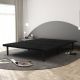 PRIMO INTERNATIONAL ZenBase Black Upholstered Platform Bed Frame, Queen 65026