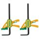Microjig MATCHFIT GRR-RIP 6-1/4 in. Steel Dovetail Clamps (2-Pack) for 1/2 in., 14° Grooves - Versatile Woodworking Tool DVC-625QCK2