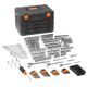 SKYSHALO 450 Pc Mechanics Tool Set, 1/4 in., 3/8 in., 1/2 in. Drive, SAE & Metric Sockets, Bits, Wrenches, Case Included JXGJ143812SAEFGIHV0-SK0506