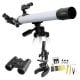 National Geographic - 50mm Refractor Telescope Deluxe Adventure Set - Silver
