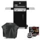 Weber Spirit E-215 2-Burner Liquid Propane Gas Grill in Black with Grill Cover and iGrill 2 18100