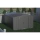 Arrow Classic 10 ft. W x 14 ft. D Charcoal Metal Shed 129 sq. ft. CLG1014CC