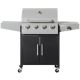 Outsunny 4 Plus 1 Burner Liquid Propane Gas Grill in Silver 846-102V80SR