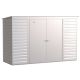 Arrow Select 10 ft. W x 4 ft. D Flute Grey Metal Shed 35 sq. ft. SCP104FG