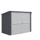 Globel Do-it Yourself Storage Locker 7 ft. W x 3 ft. D Metal Outdoor Storage Shed with DBL Hinged Doors (15 sq. ft.) BIN2DF3H