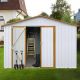 Tatayosi 10 ft. W x 12 ft. D Outdoor Metal Garden Sheds Storage Sheds, Coverage Area 124.23 sq. ft. J-H-W1350S00001