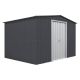 Globel Do-it Yourself Gable 10 ft. W x 8 ft. D Metal Outdoor Storage Shed with Double Sliding Doors 80 sq. ft. MG108DF3S