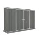 ABSCO Space Saver 10 ft. W x 2.5 ft. D Galvanized Steel Metal Shed in Woodland Gray with SNAPTiTE Assembly System (25 Sq. ft.) AB1109