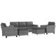 Outsunny 5-Piece Wicker Patio Conversation Set with Mixed-Gray Cushions 860-311V00GG