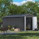 JAXPETY 8 ft. W x 12 ft. D Large Outdoor Storage Metal Shed Garden Tool Steel Shed with Lockable Doors and Vents (96 sq. ft.) HG61K1343-T01