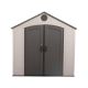 Lifetime 8 ft. W x5 ft. D Resin Outdoor Storage Shed with Double Door (40 sq. ft.) 60392