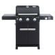 Monument Grills Mesa 3-Burner Propane Gas Grill in Black with Clear View Lid and LED Controls M325