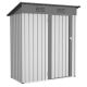 Sudzendf 5 ft. W x 3 ft. D Outdoor Galvanized Metal White Storage Shed with Lockable Doors, Tool Storage Shed (15 sq. ft.) 3117W0859