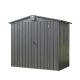 Sudzendf 6.5 ft. W x 4.2 ft. Black Metal Outdoor Storage Shed Garden Shed Storage Cabinet with Lockable Door (27.3 sq. ft.) 3124W0030