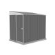 ABSCO Durango 5 ft. W x 7 ft. D Metal Bike Shed in Woodland Gray with SNAPTiTE Assembly System (36 sq. ft.) AB1140