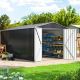 VIWAT 8 ft. W x 12 ft. D Metal Outdoor Storage Shed with Lockable Doors and Vents(96 sq. ft.) VMS0812BT