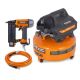 RIDGID RDGD 6 Gal. Portable Electric Pancake Air Compressor w/18GA Brad Nailer and Hose 02106416A