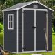 BTMWAY Dark Gray 6 ft. W x 4 ft. D All-Weather Resin Outdoor Plastic Storage Shed with Reinforced Floor and Window (26 sq. ft.) CXXDGY-GIGOROS002DG-PlasticShed06