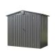 Huluwat Black 6.5 ft. W x 4.2 ft. D Metal Shed with Lockable Double Door, Vents (27.3 sq. ft.) S-S00030