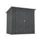 Misopily 6 ft. W x 4 ft. D Outdoor Black Metal All Weather Tool Storage Shed for Garden, Backyard & Lawn (24 sq. ft.) SA17-228B047