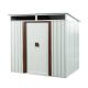 Mondawe 6 ft. W x 4.5 ft. D White Outdoor Metal Storage Shed with Transparent Plate (27 sq. ft.) MO-WC50140