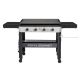 Royal Gourmet 34-Inch 4-Burner Propane Gas Griddle with Collapsible Side Shelves, Front Basket and Middle Shelf, 52,000 BTU GB4007