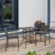 Unbranded 3-Pieces Wicker Patio Conversation Set with Gray Cushion, Bar Stools for Outdoor Patio, Poolside, and Garden Patio Set-3