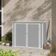 ELPOSUN 4.7ft. W x 2.5ft. D Plastic Shed with Hydraulic Gas Springs and Double Door (11.75 sq. ft.) NBSS007GWH4725